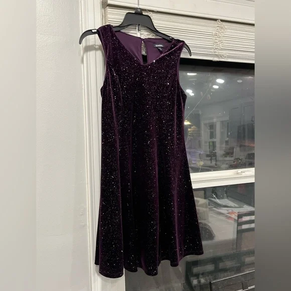 Girls purple dress size 7 - Picture 1 of 11